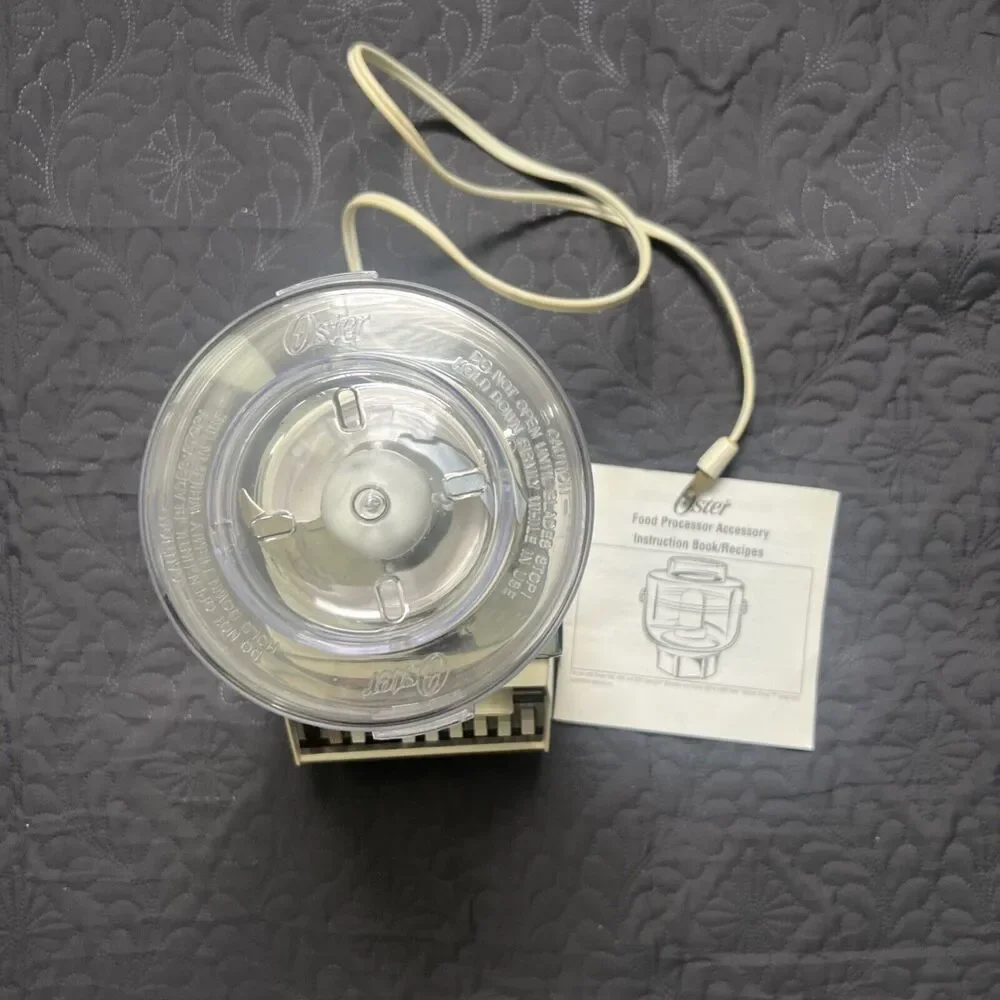 Osterizer Galaxie Pulse-Matic Dual Range 16 Food Processor Chrome RARE VTG WORKS